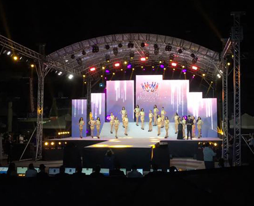 Philippine beauty pageant stage sound engineering