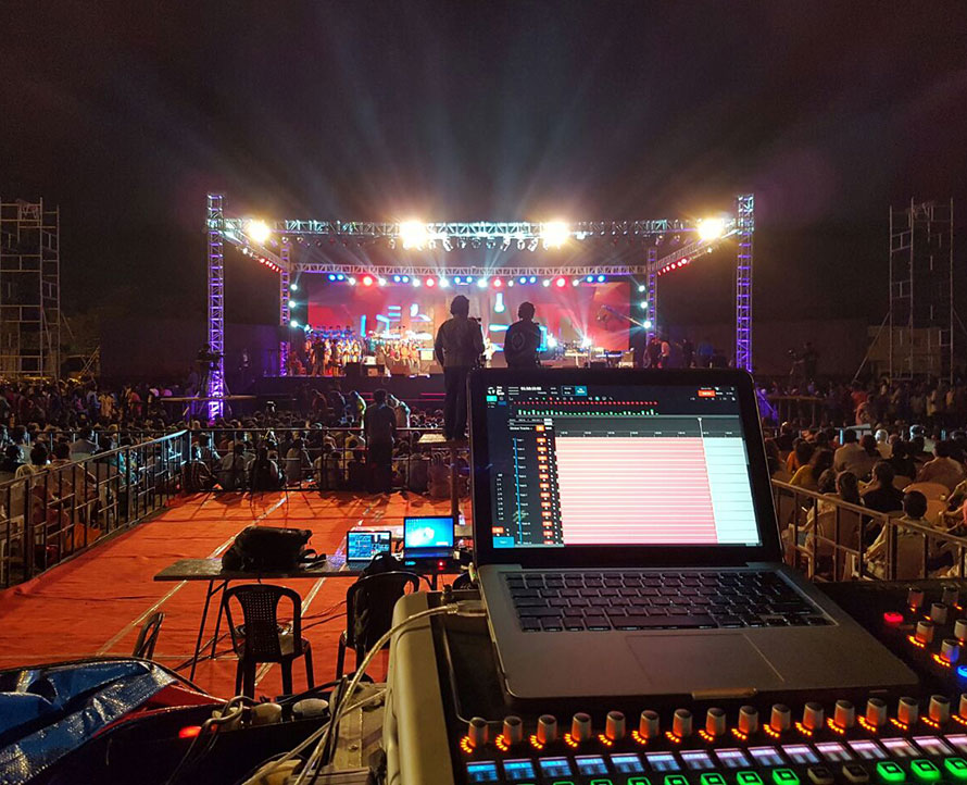 Beilarly goes to the world --- India outdoor large-scale performance sound system project