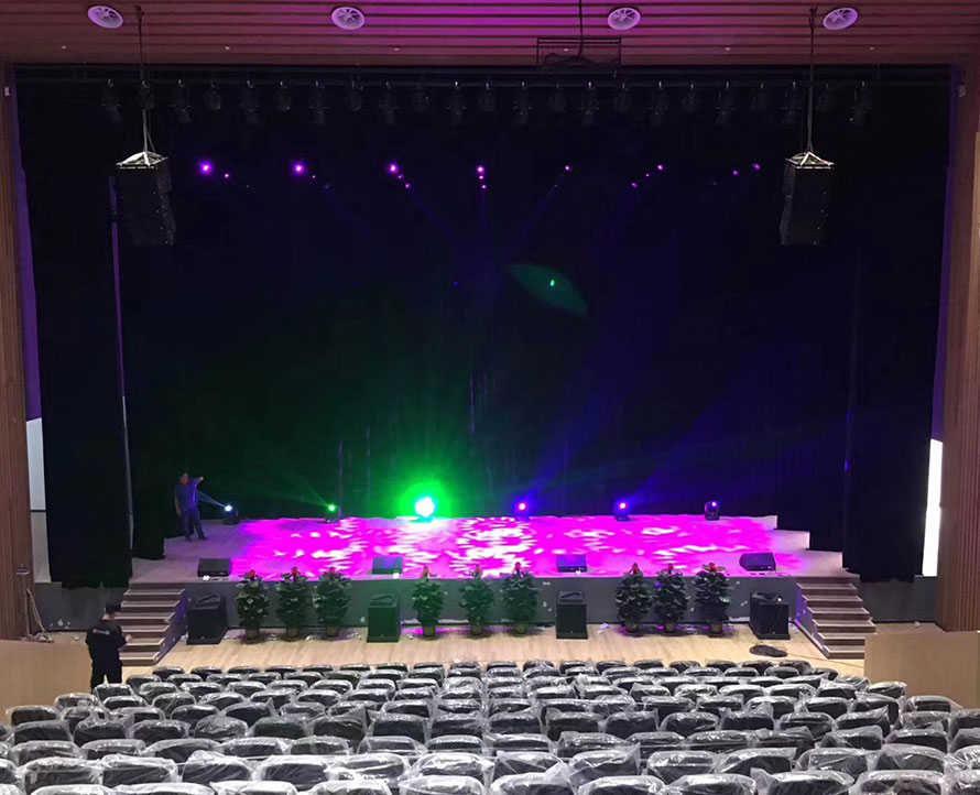 Stage sound engineering of auditorium in a university in Beijing